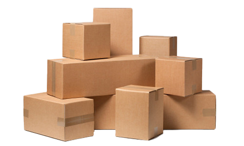 Cardboard shipping carton boxes